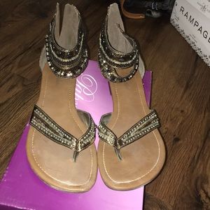 Gold sandals
